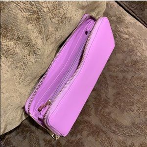 Bright Fuchsia zip around wallet
